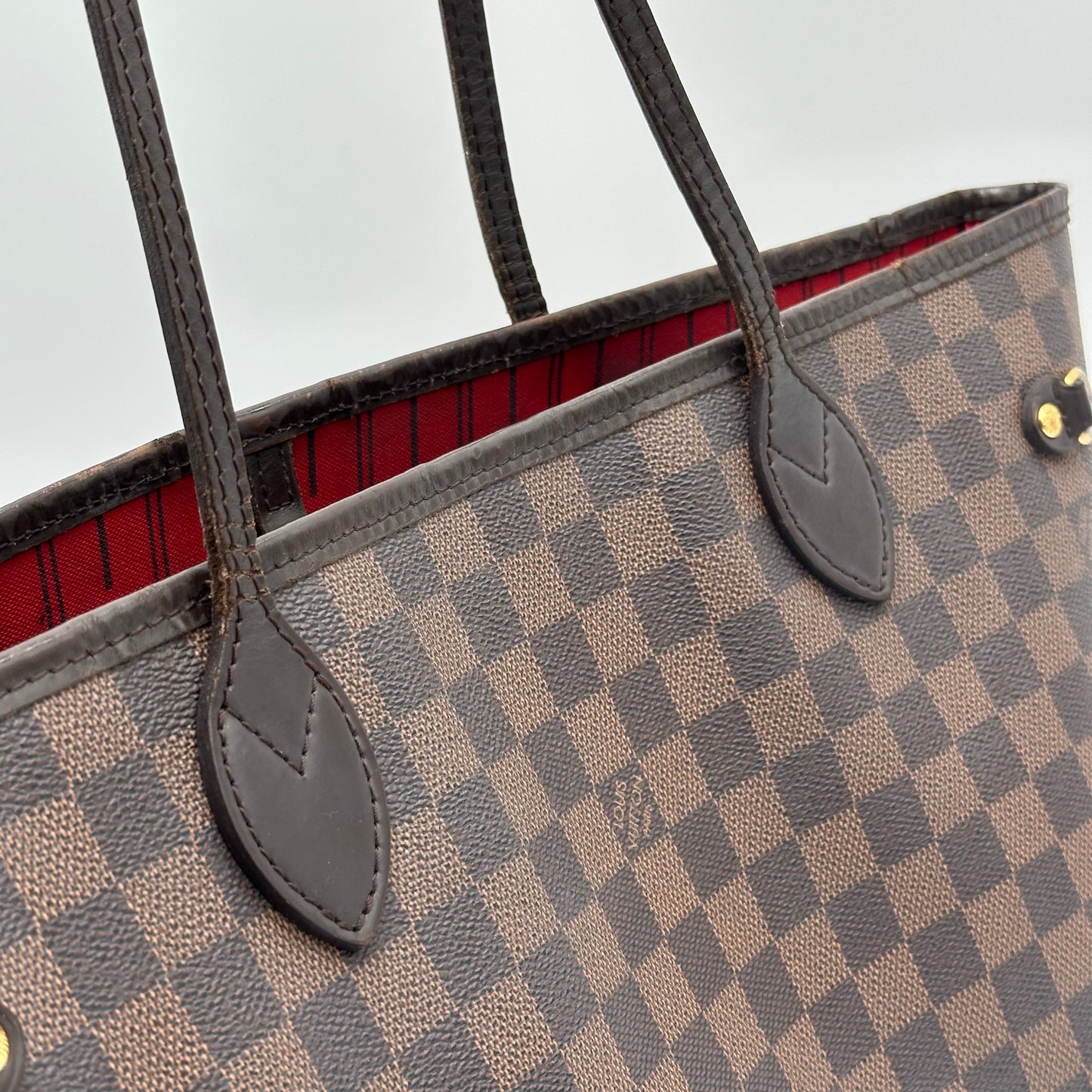 2008 Authentic Louis Vuitton Damier Ebene Neverfull MM