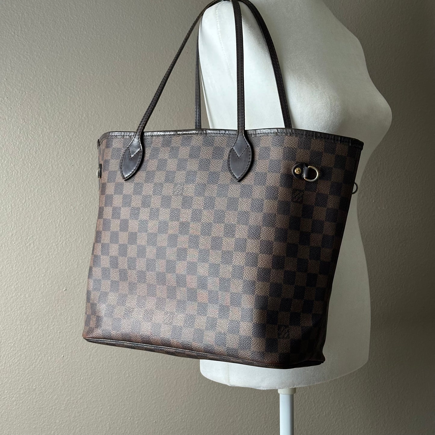 2008 Authentic Louis Vuitton Damier Ebene Neverfull MM