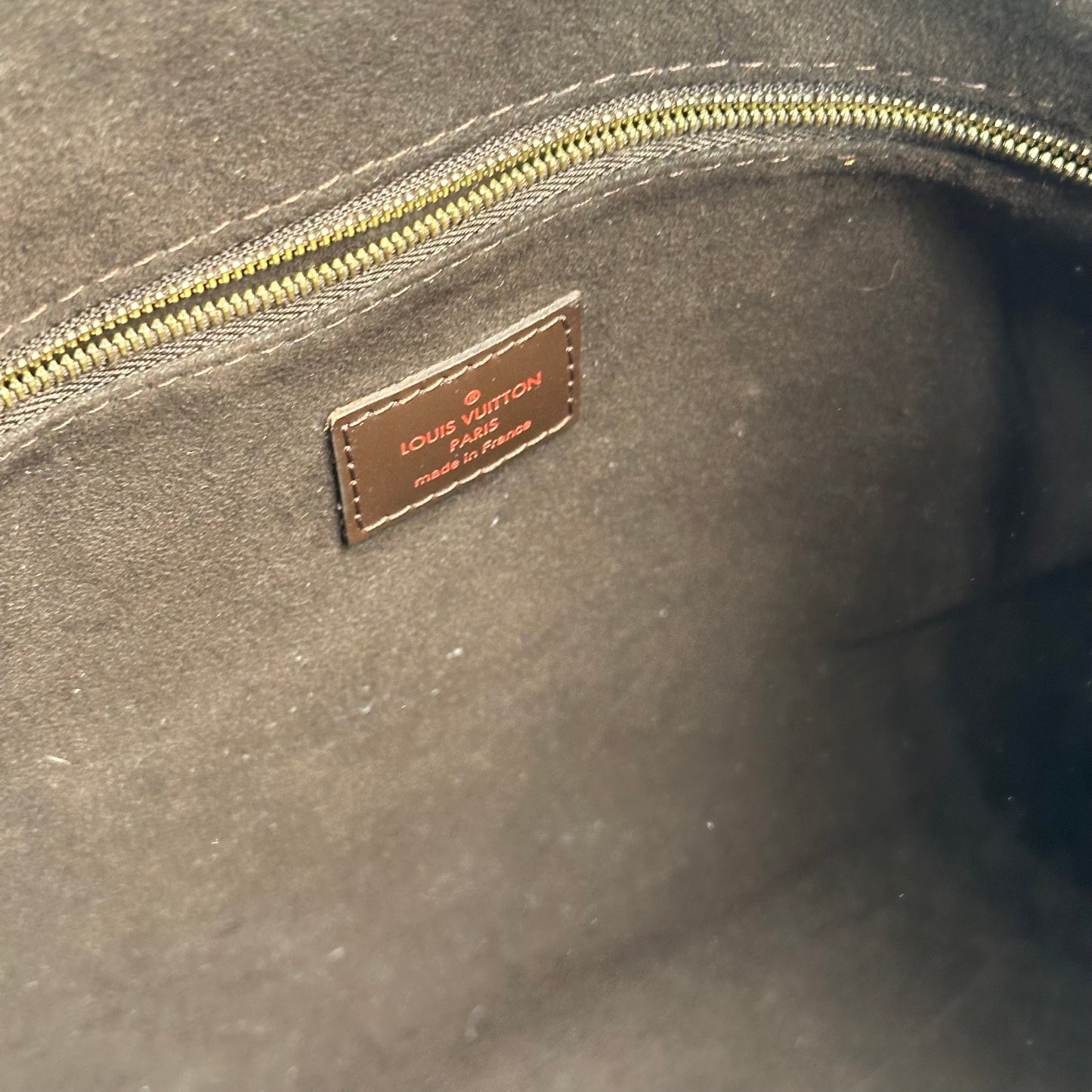 Authentic 2015 Louis Vuitton Damier Ebene Portobello PM Hobo Bag