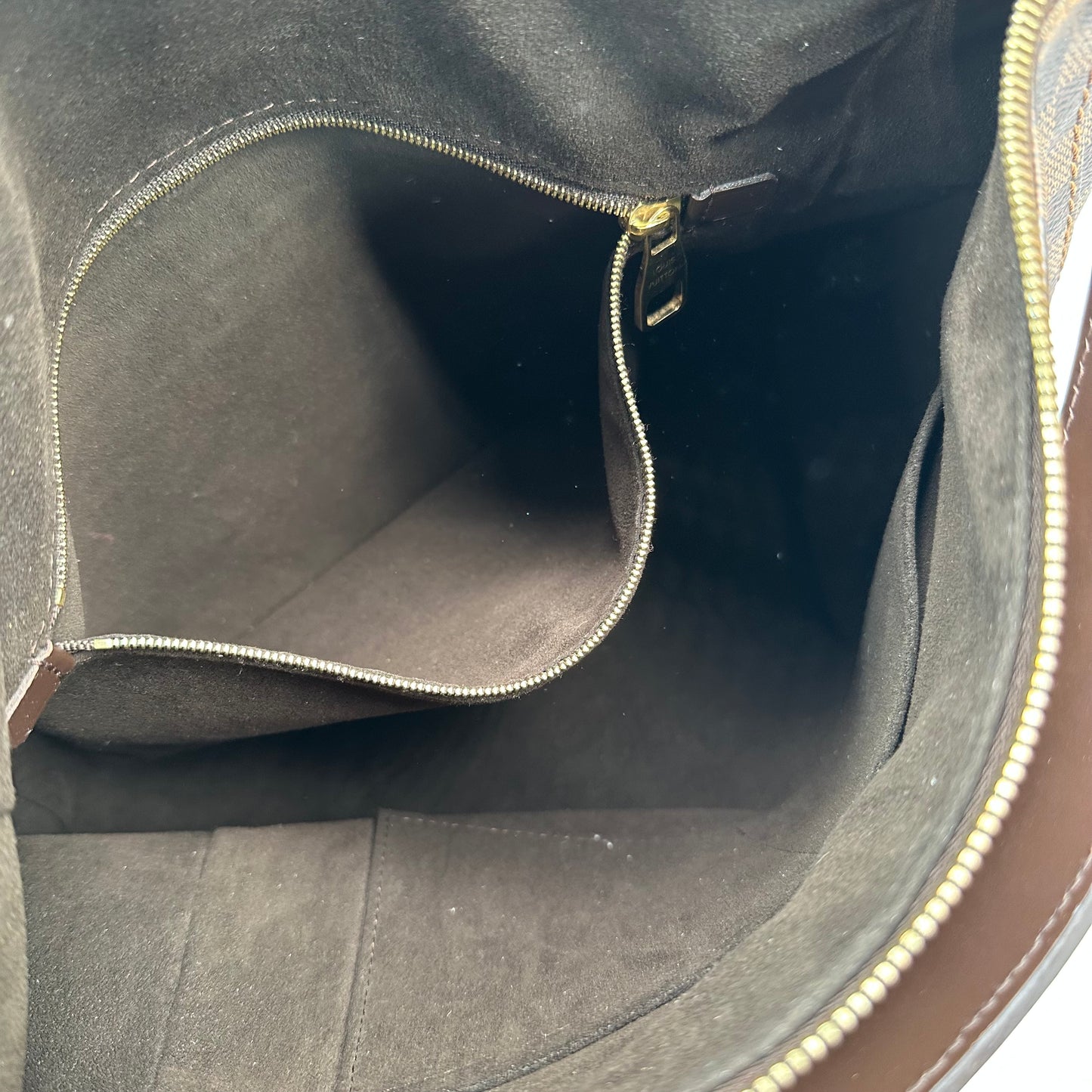 Authentic 2015 Louis Vuitton Damier Ebene Portobello PM Hobo Bag