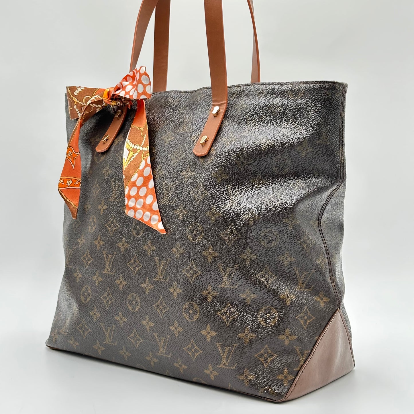 Authentic Louis Vuitton 2000 Monogram Cabas Mezzo Tote