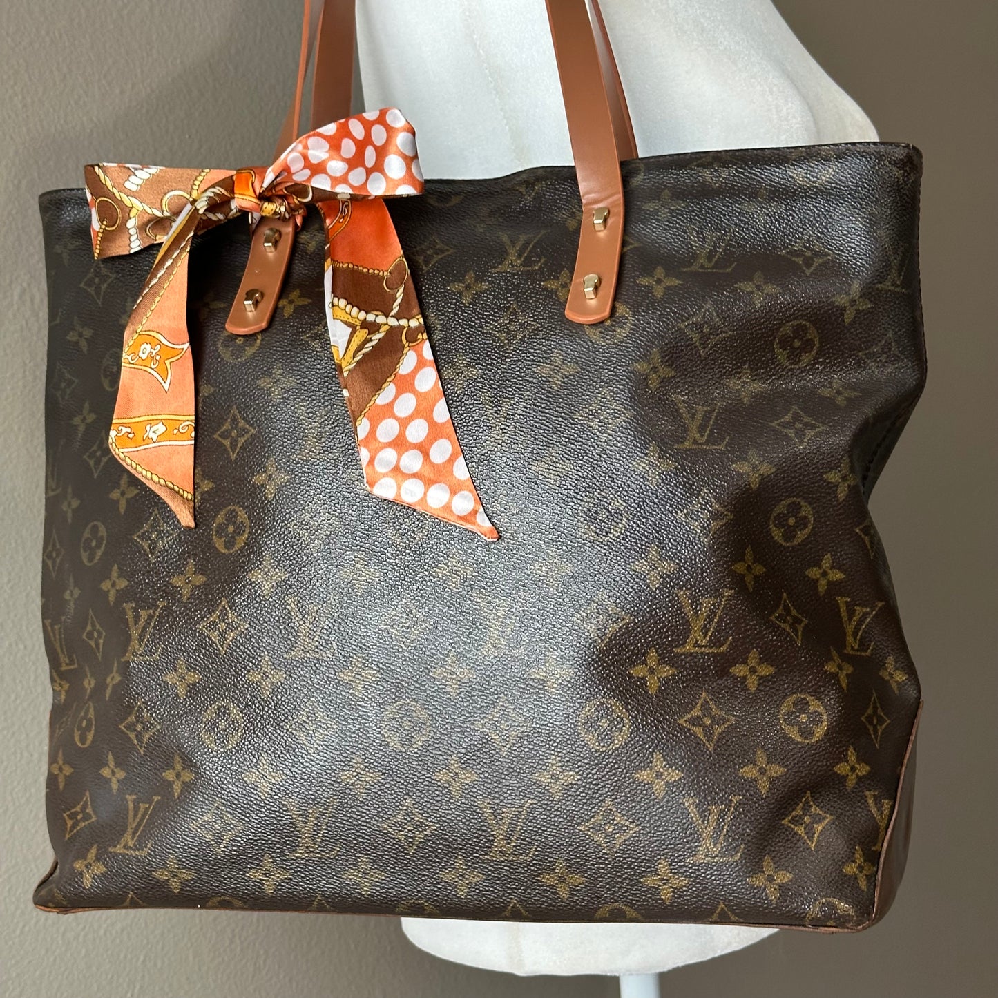 Authentic Louis Vuitton 2000 Monogram Cabas Mezzo Tote