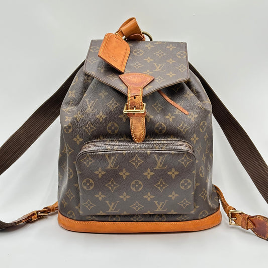 1996 Authentic Louis Vuitton Monogram Montsouris GM Backpack