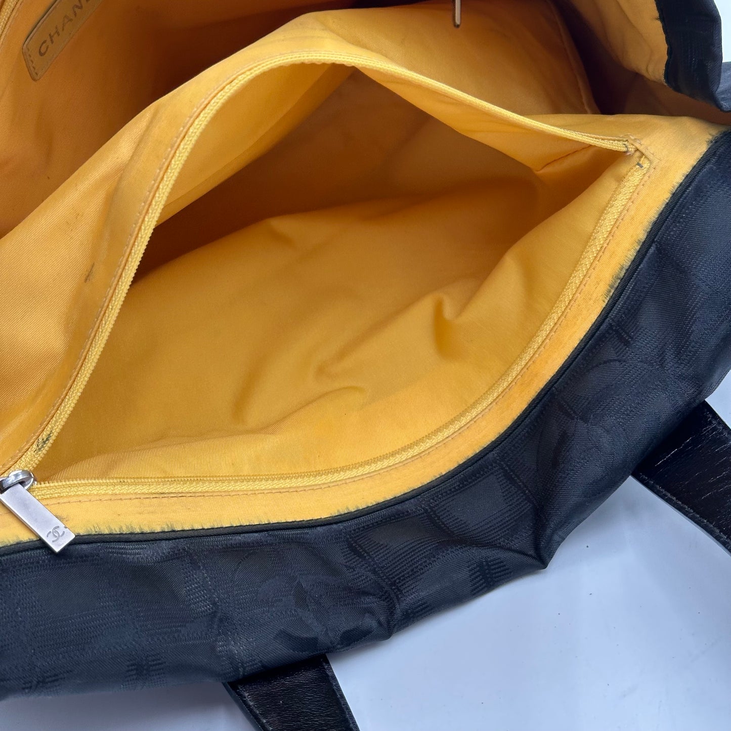 Authentic CHANEL Black Medium Travel Line Tote