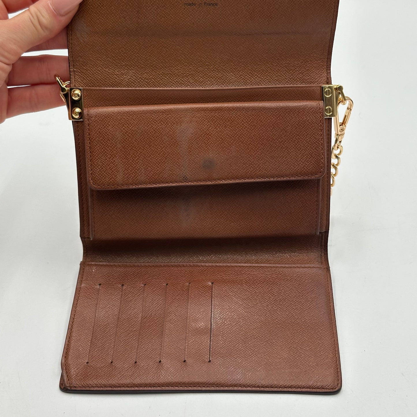 Authentic 1994 Louis Vuitton Monogram Trifold Bilets Wallet Crossbody