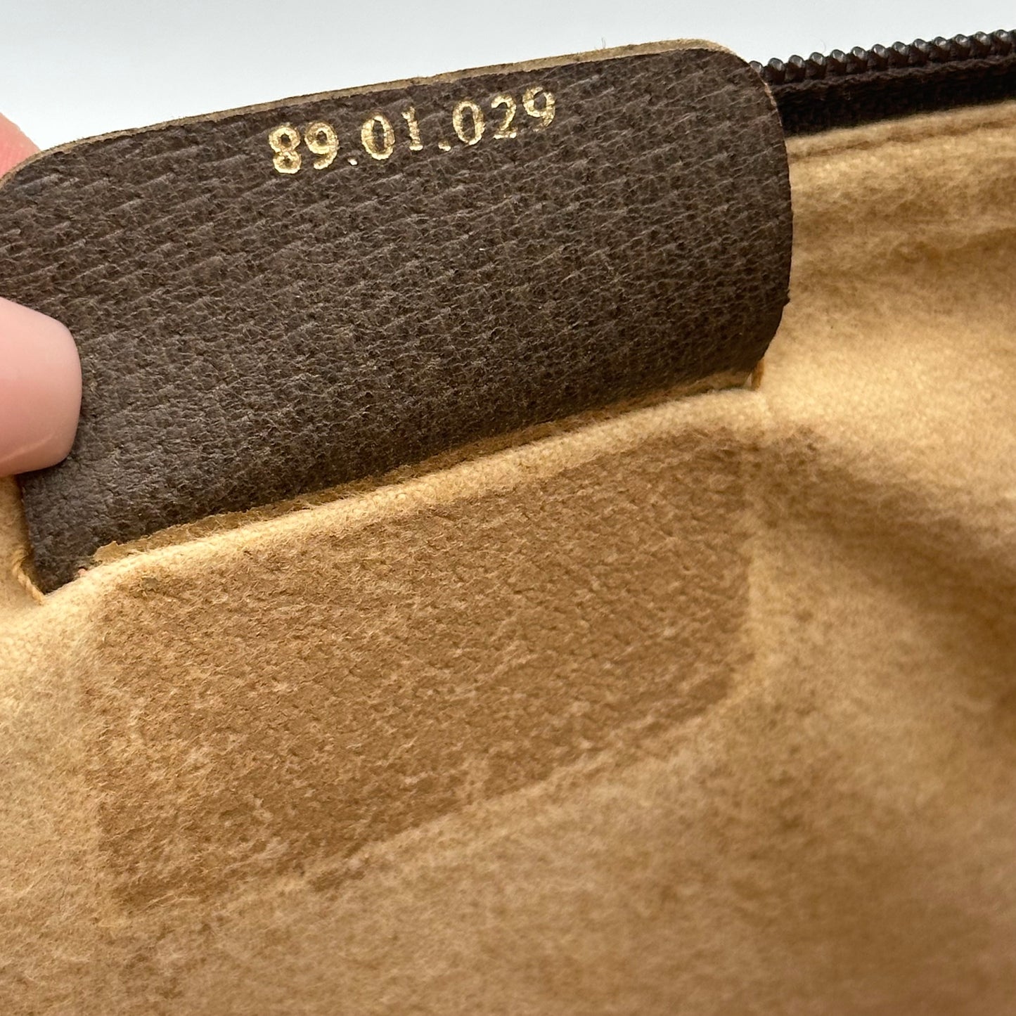 Authentic GUCCI GG Canvas Zipper Pouch Crossbody