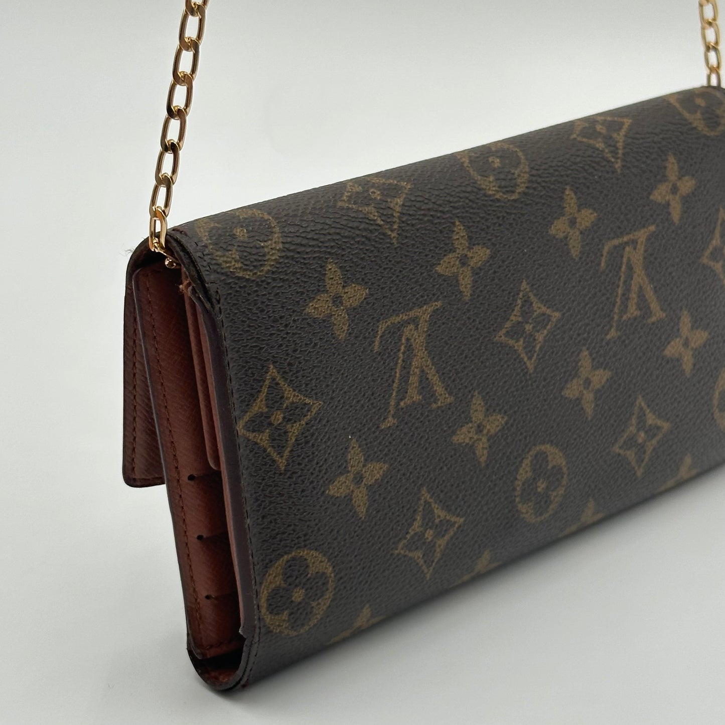 Authentic Louis Vuitton 1996 Monogram International Trifold Wallet Crossbody