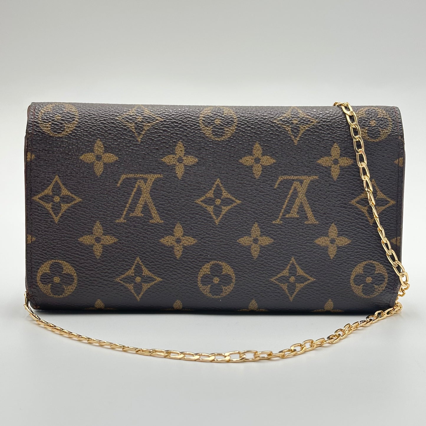 Authentic Louis Vuitton 1999 Monogram International Trifold Wallet Crossbody