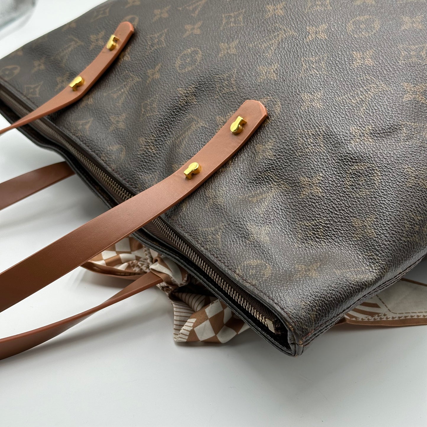 Authentic Louis Vuitton 1999 Monogram Cabas Mezzo Tote