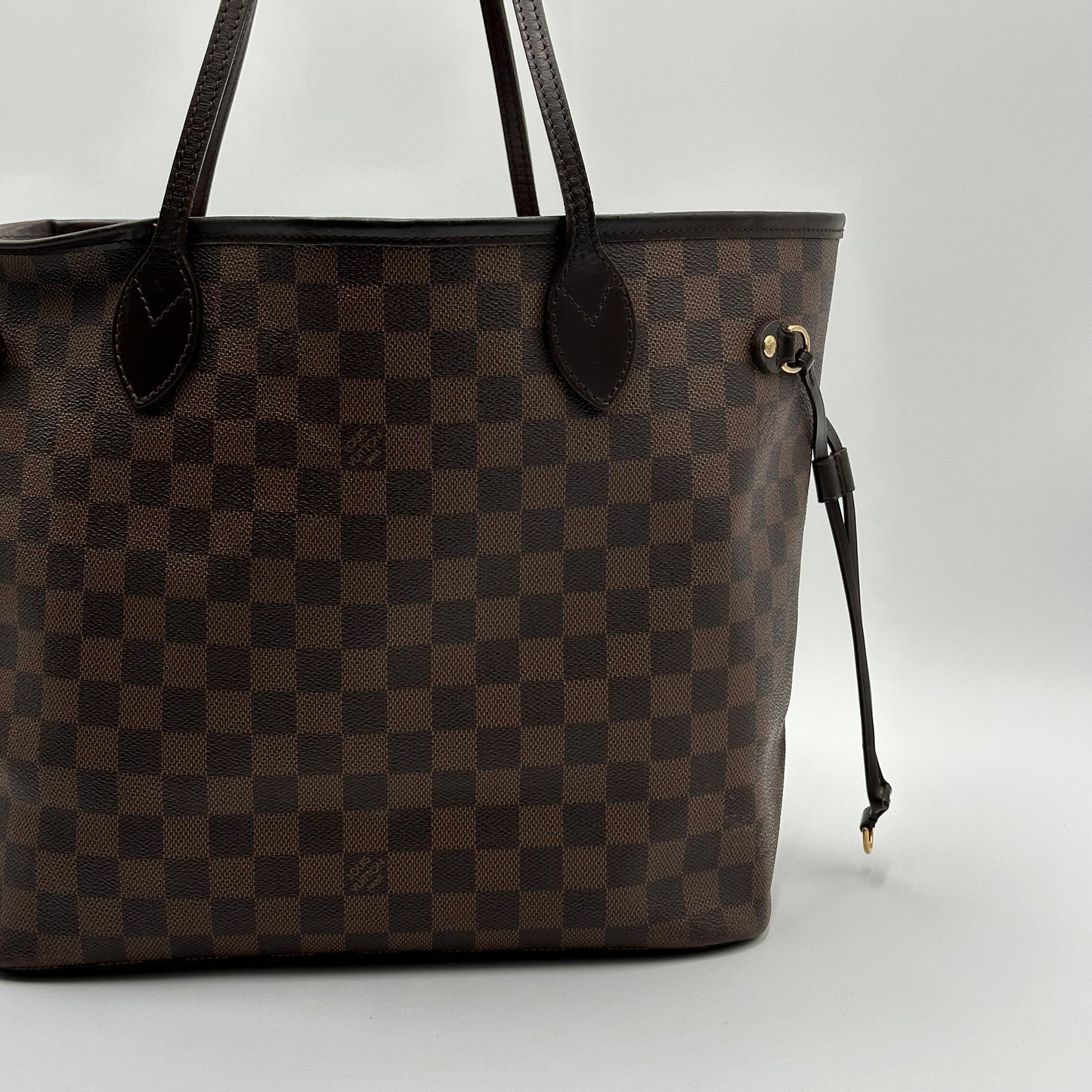 2010 Authentic Louis Vuitton Damier Ebene Neverfull MM Tote