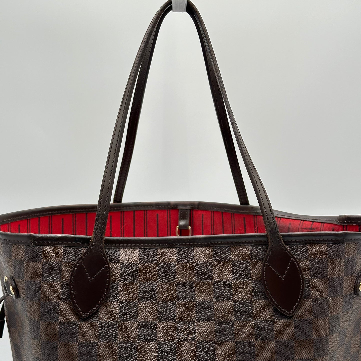 2010 Authentic Louis Vuitton Damier Ebene Neverfull MM Tote