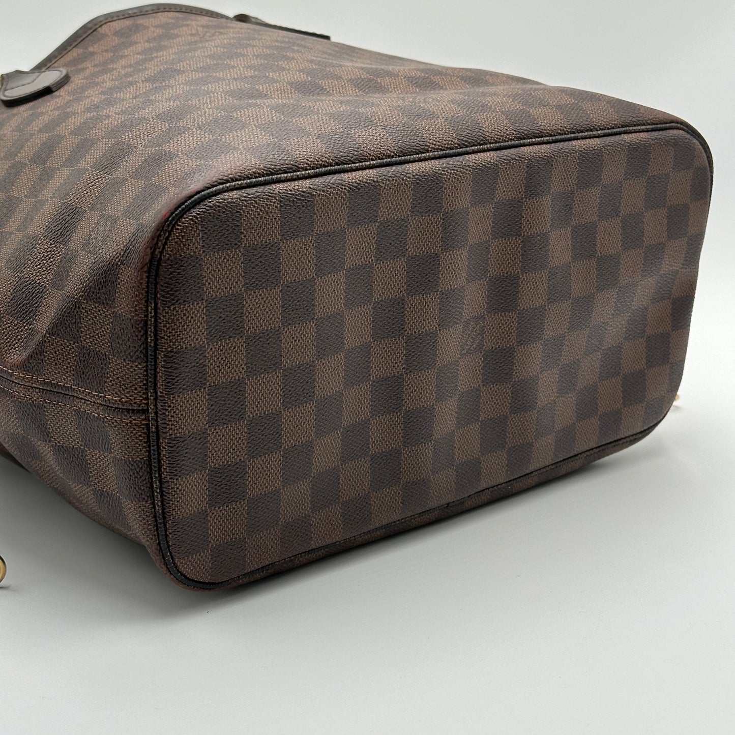 2010 Authentic Louis Vuitton Damier Ebene Neverfull MM Tote