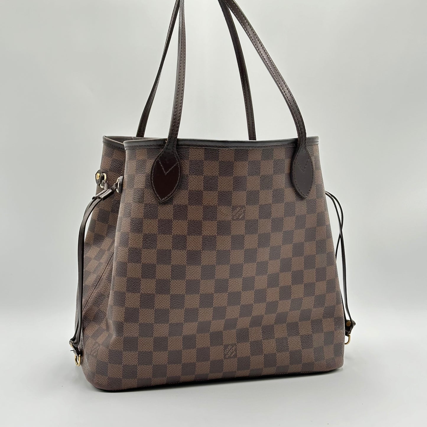 2010 Authentic Louis Vuitton Damier Ebene Neverfull MM Tote