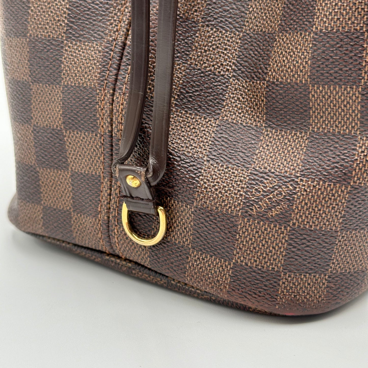 2010 Authentic Louis Vuitton Damier Ebene Neverfull MM Tote