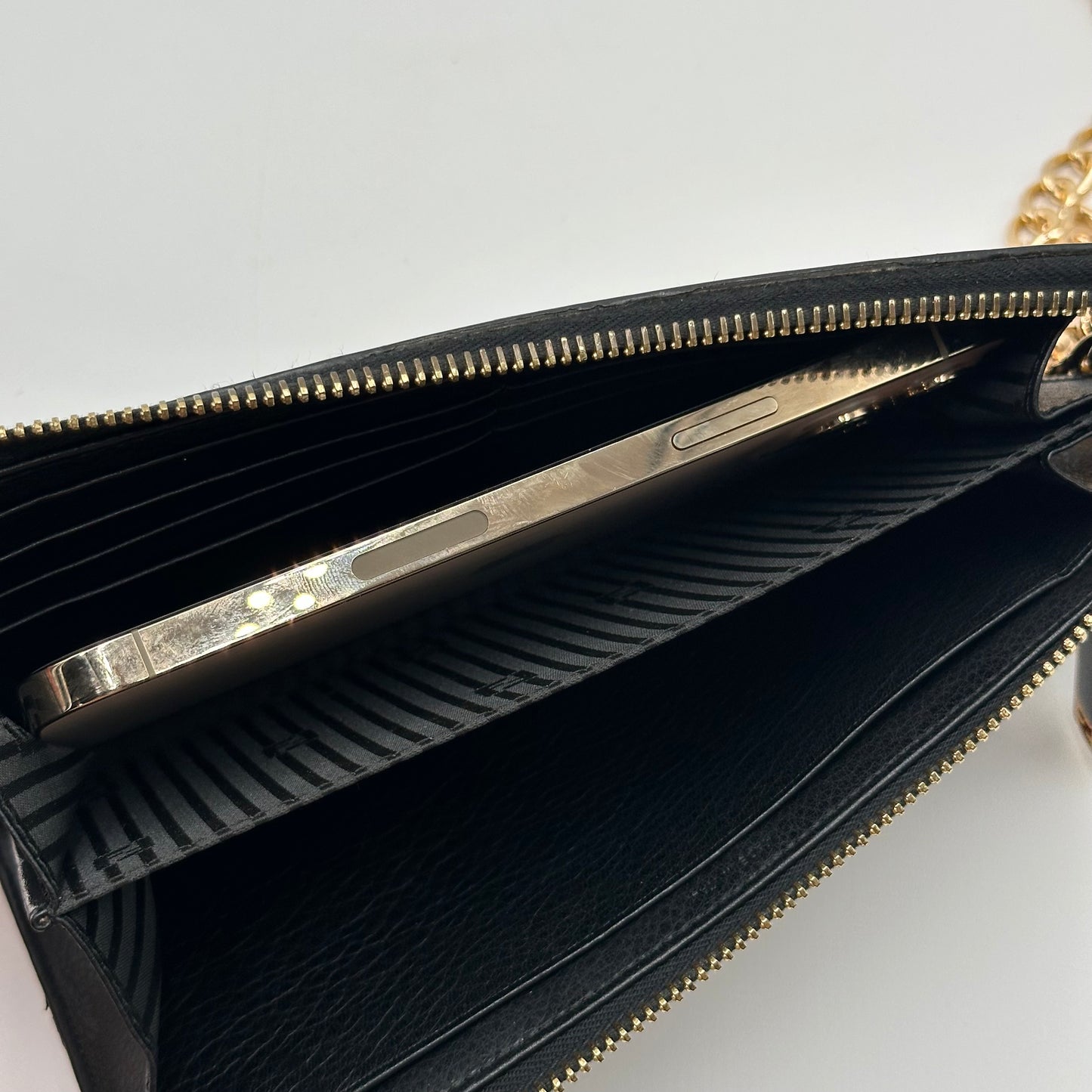 Authentic FENDI Black Long Wallet Crossbody