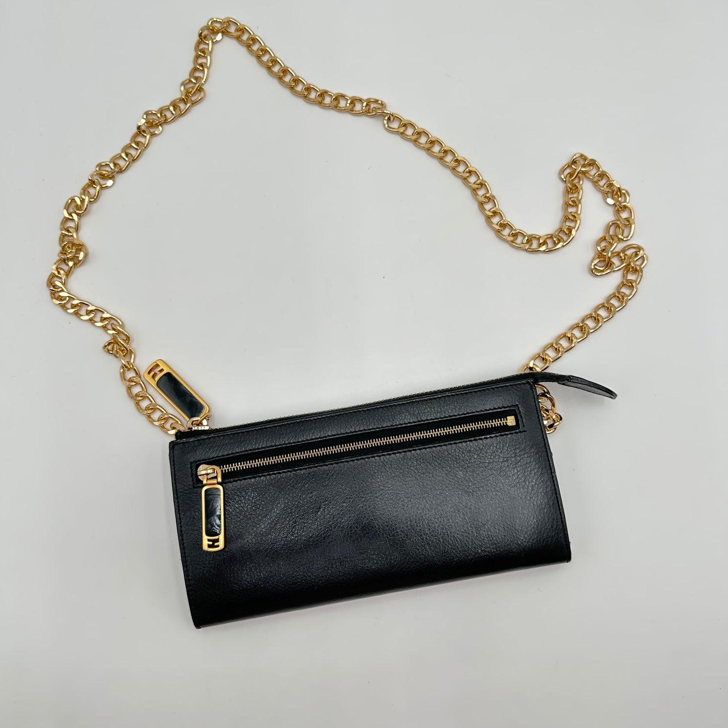 Authentic FENDI Black Long Wallet Crossbody