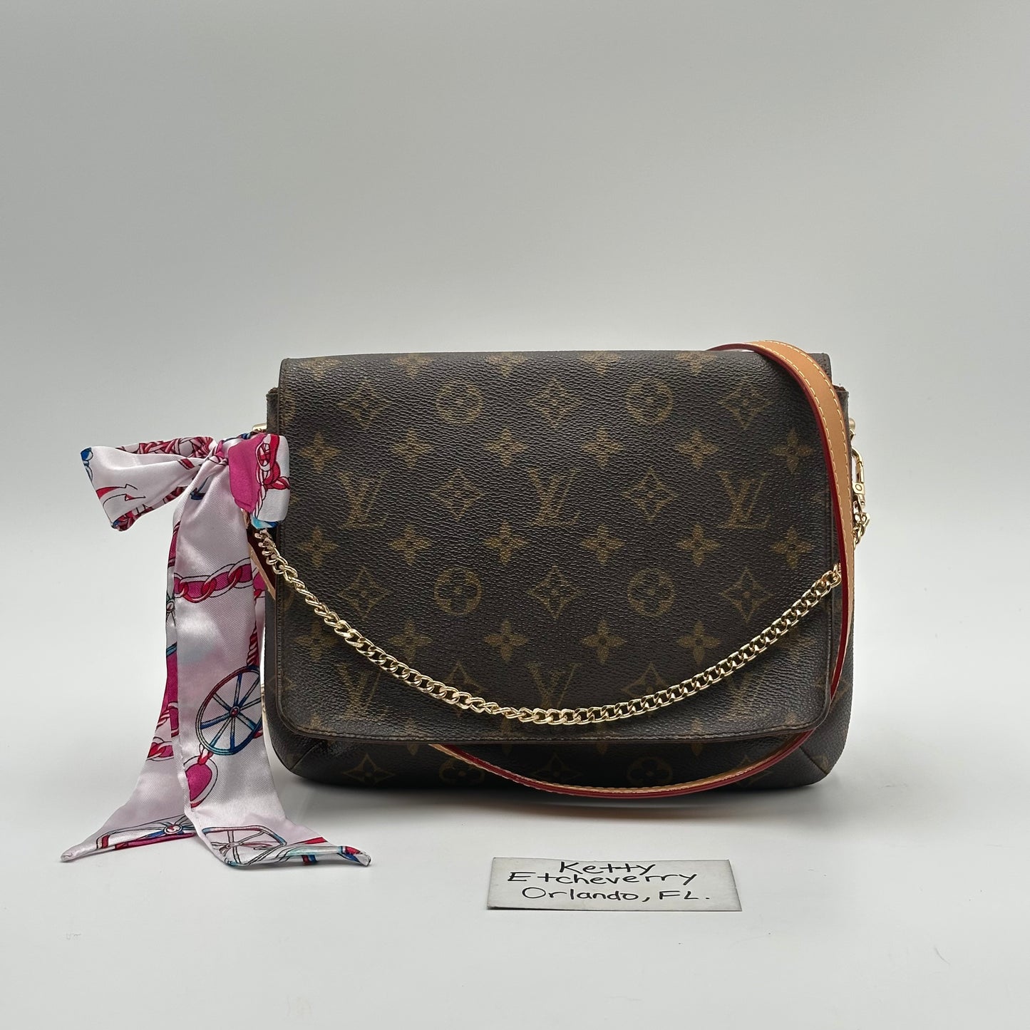 Authentic Louis Vuitton 1998 Monogram Musette Tango Crossbody