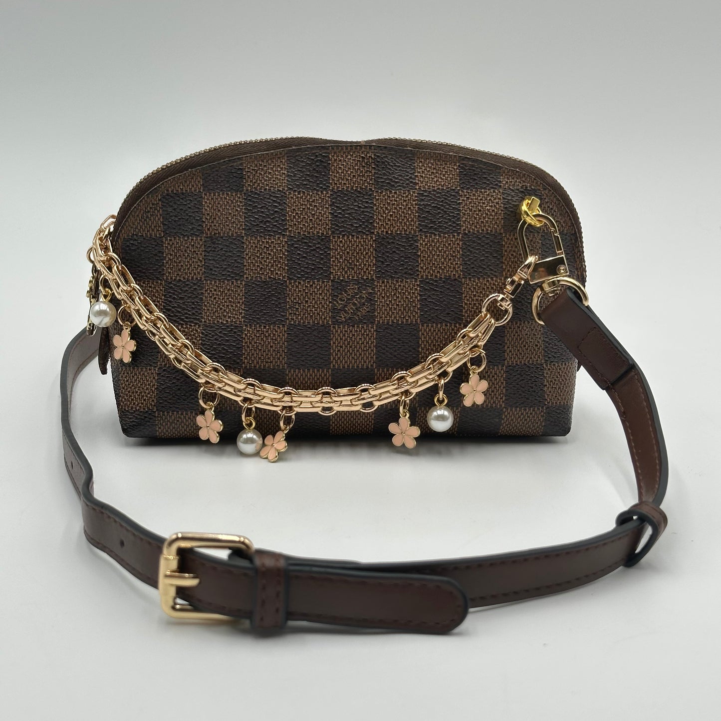 Authentic Louis Vuitton 2004 Damier Ebene Cosmetic Pouch Crossbody