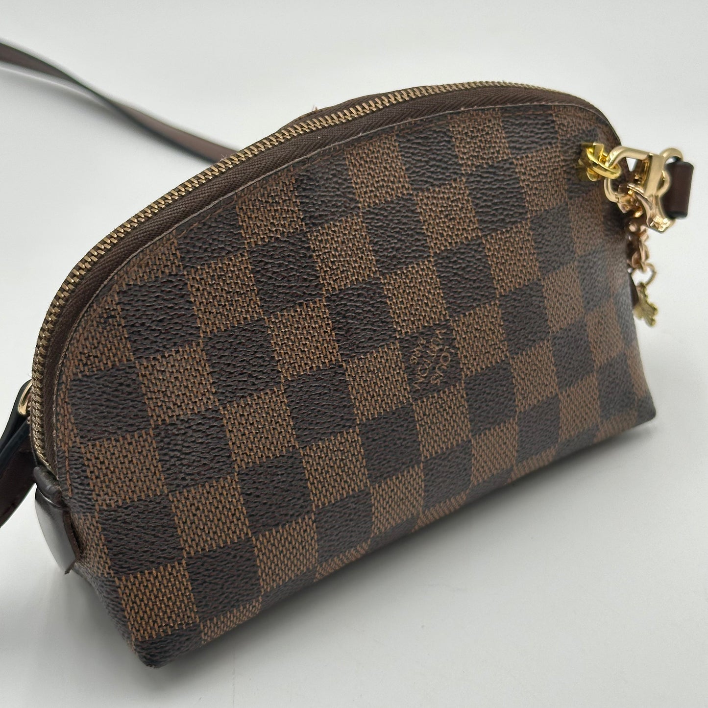 Authentic Louis Vuitton 2004 Damier Ebene Cosmetic Pouch Crossbody