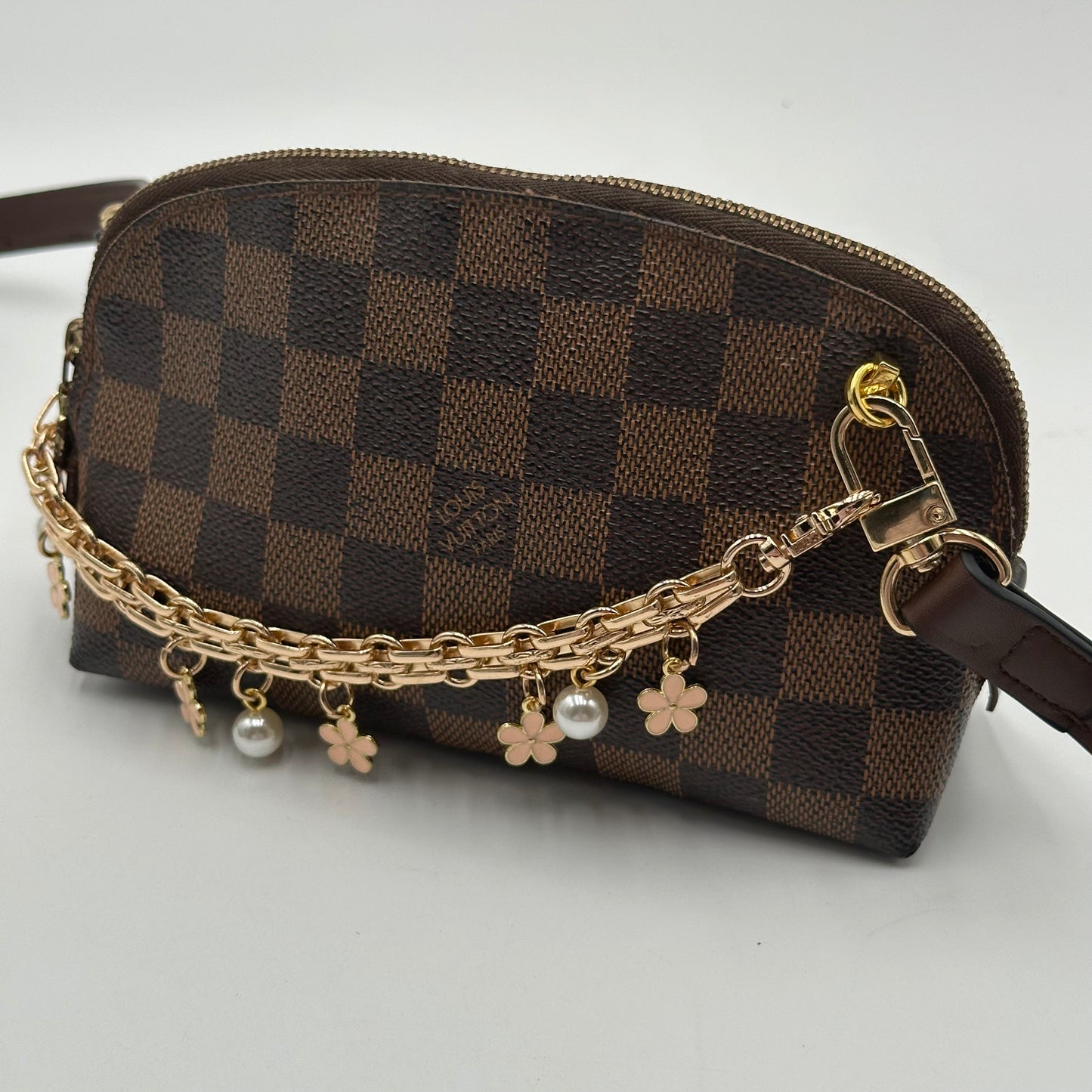 Authentic Louis Vuitton 2004 Damier Ebene Cosmetic Pouch Crossbody