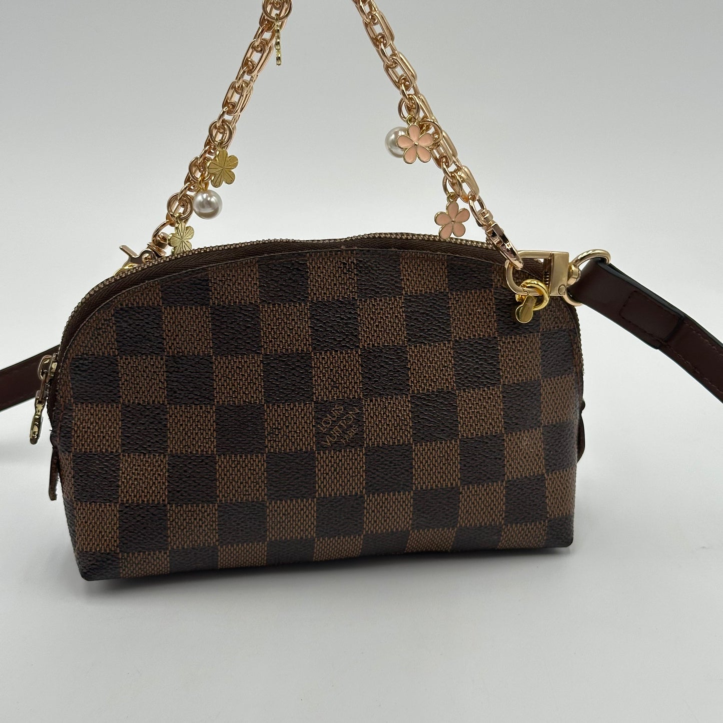 Authentic Louis Vuitton 2004 Damier Ebene Cosmetic Pouch Crossbody