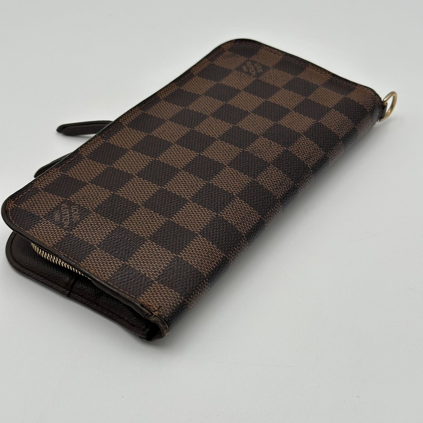 Authentic Louis Vuitton  2009 Damier Ebene Insolite Wallet Crossbody