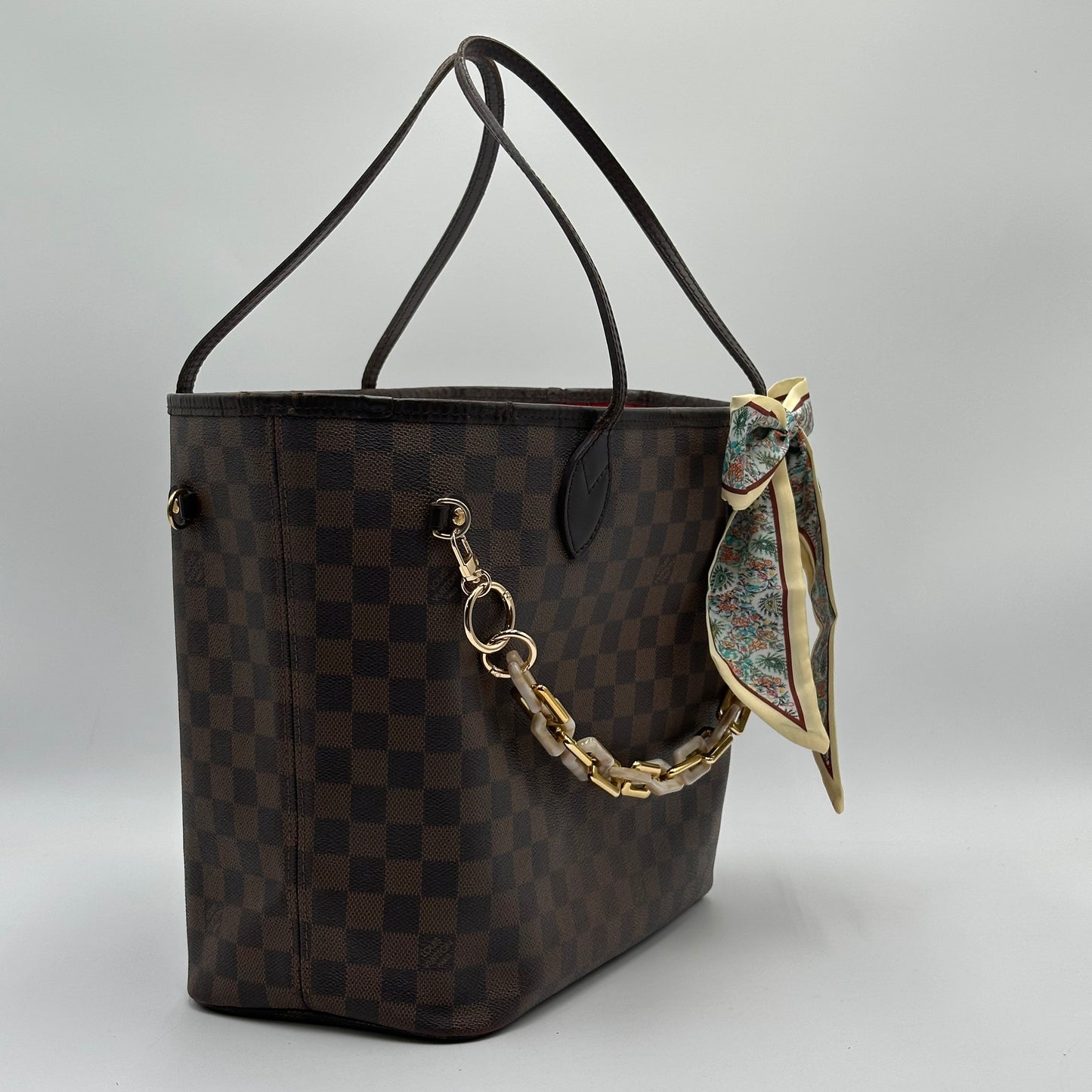 2008 Authentic Louis Vuitton Damier Ebene Neverfull MM