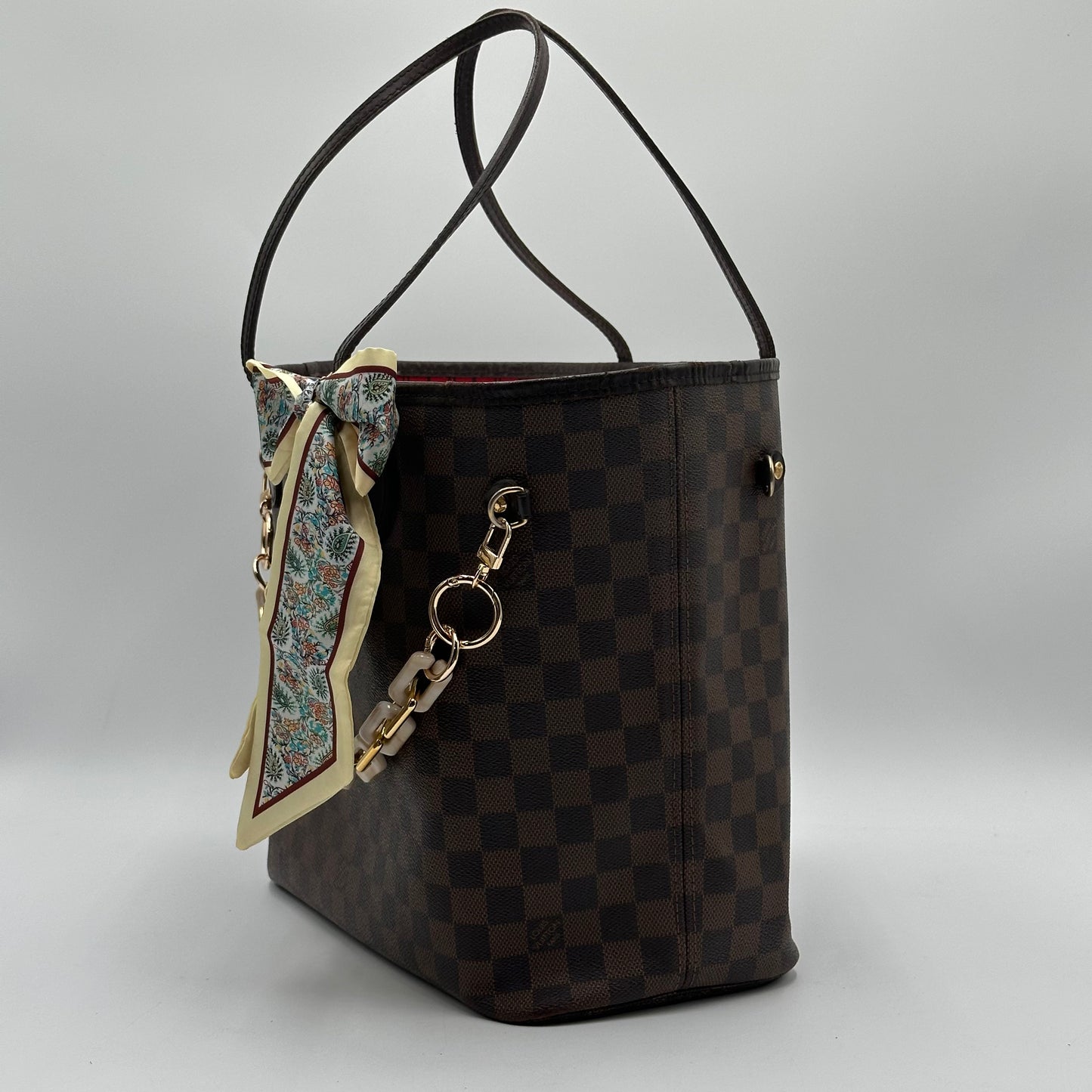 2008 Authentic Louis Vuitton Damier Ebene Neverfull MM