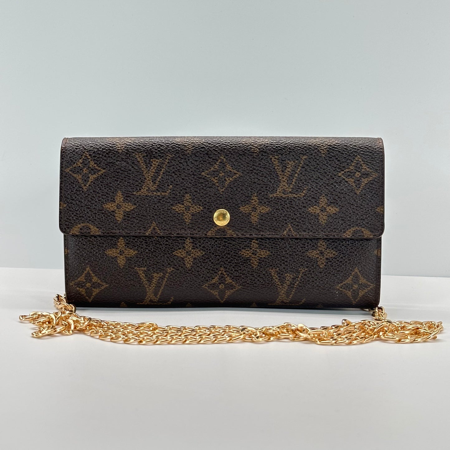 Authentic Louis Vuitton 2005 Monogram Sarah Wallet Crossbody