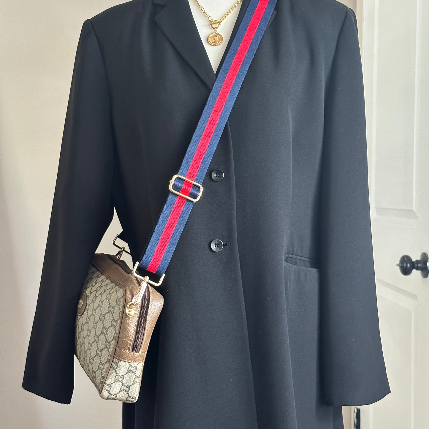 Authentic GUCCI GG Canvas Zipper Pouch Crossbody