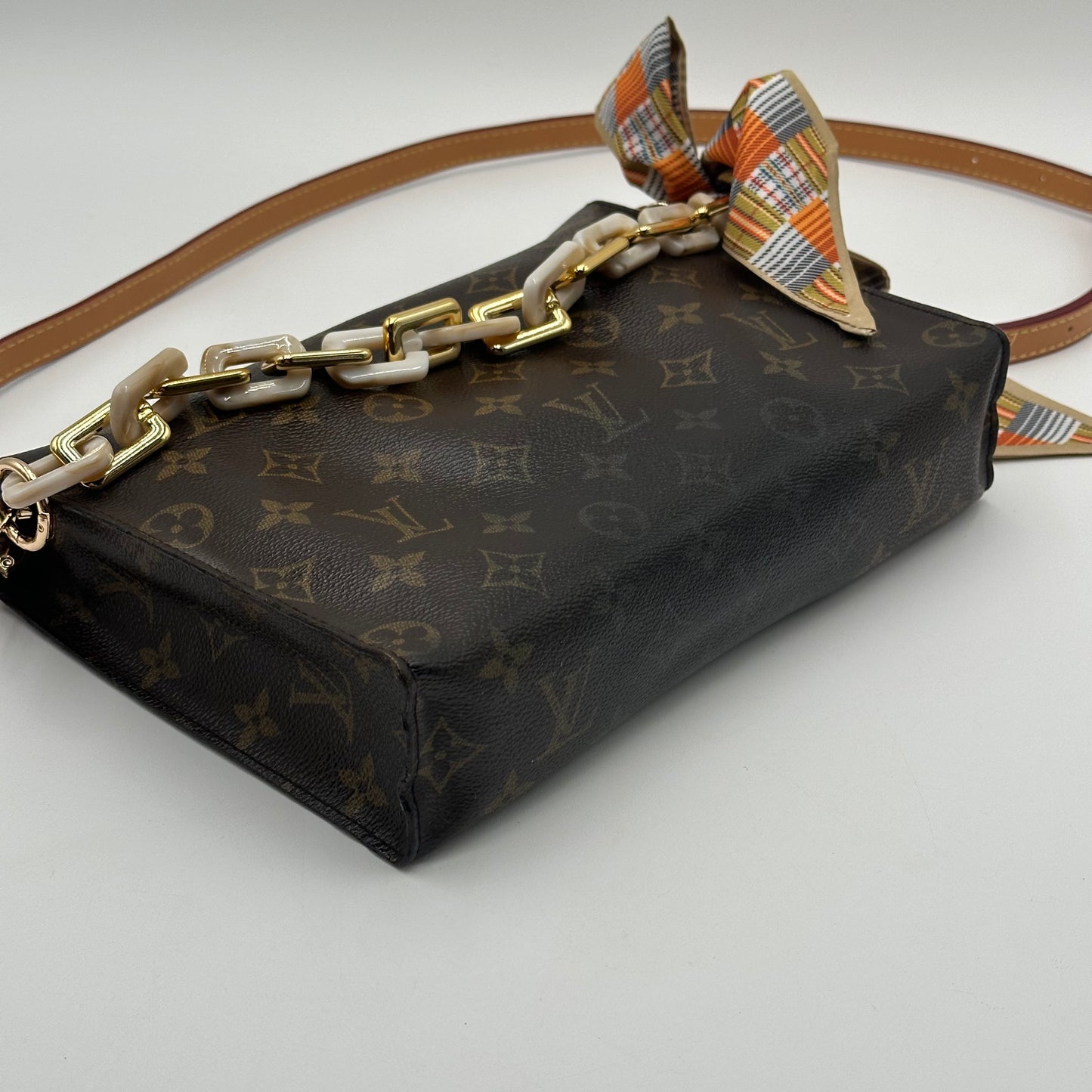 Authentic Louis Vuitton 𝑴𝒐𝒏𝒐𝒈𝒓𝒂𝒎 𝑻𝒐𝒊𝒍𝒆𝒕𝒓𝒚 26 𝑷𝒐𝒖𝒄𝒉 𝑪𝒓𝒐𝒔𝒔𝒃𝒐𝒅𝒚