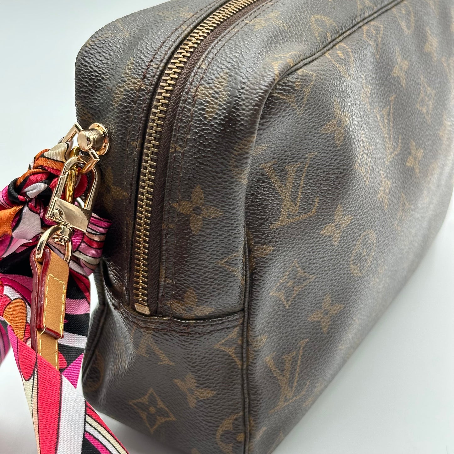 Authentic Louis Vuitton 1990 Monogram Trousse Crossbody