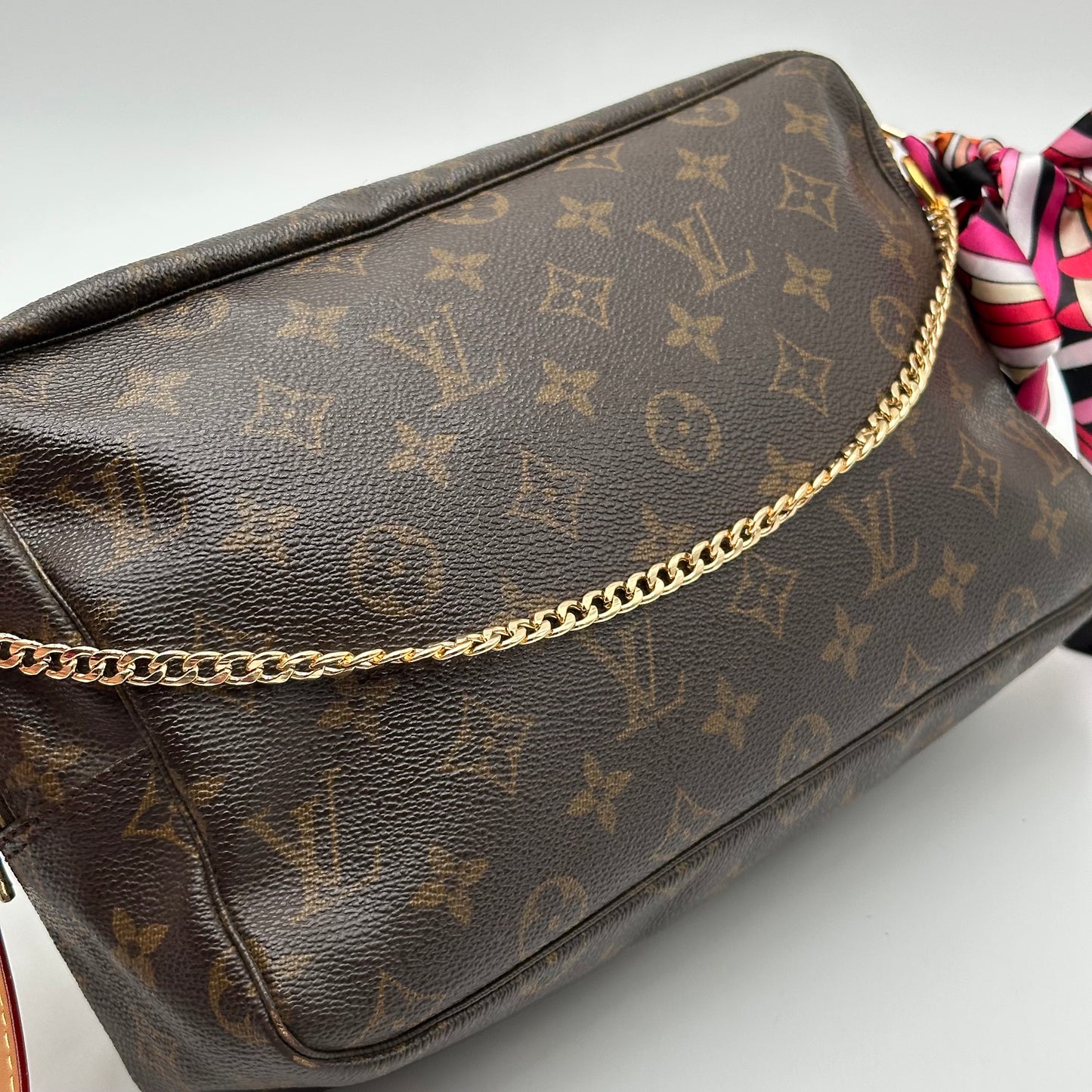 Authentic Louis Vuitton 1990 Monogram Trousse Crossbody