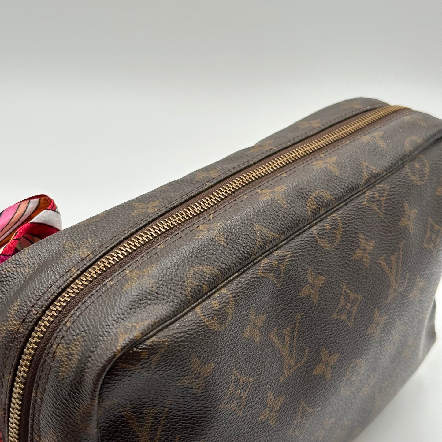 Authentic Louis Vuitton 1990 Monogram Trousse Crossbody