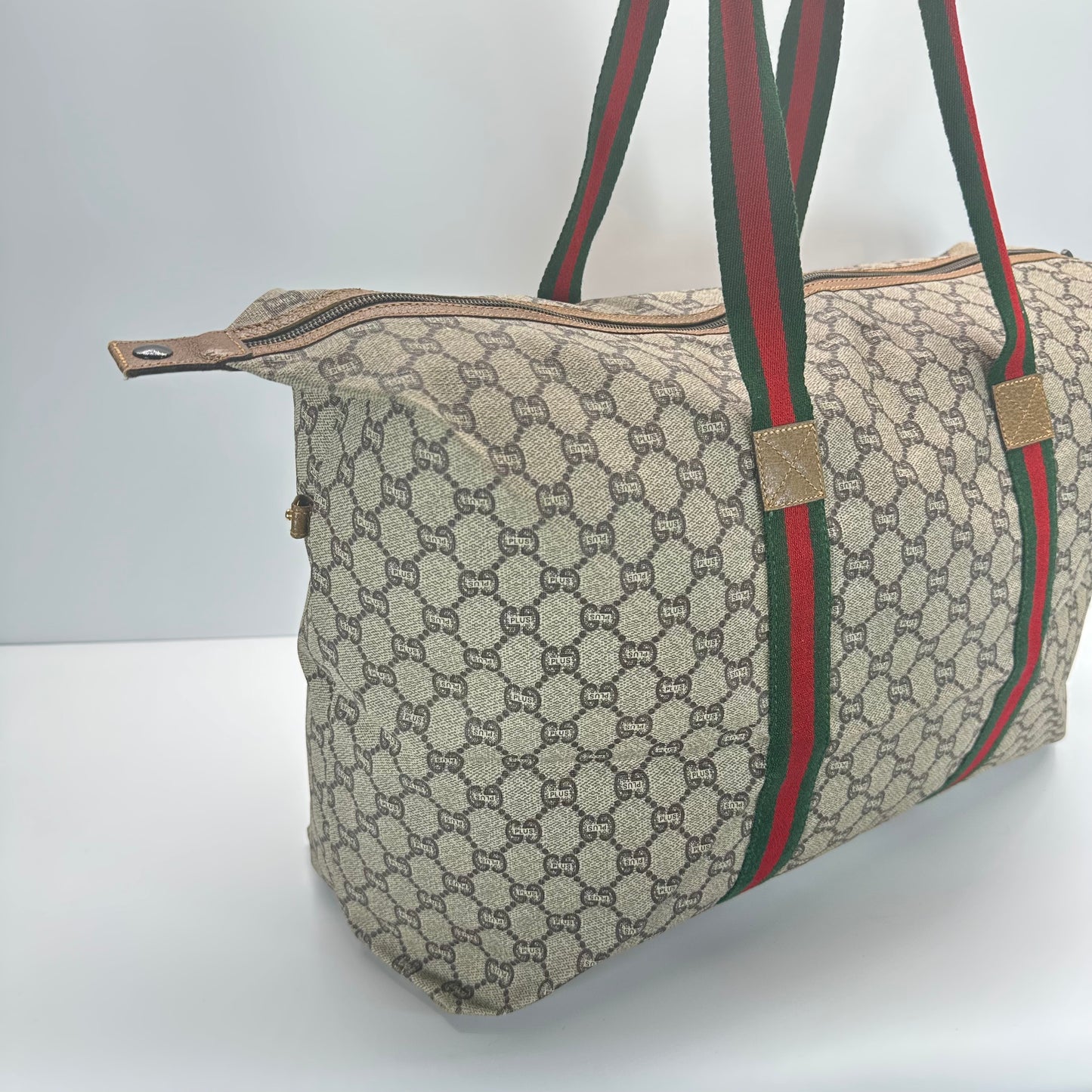 Authentic GUCCI GG Plus Jumbo Weekend Tote
