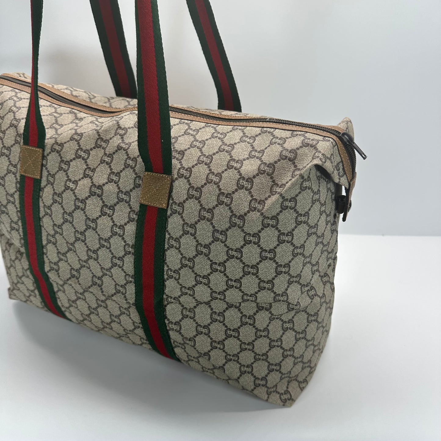 Authentic GUCCI GG Plus Jumbo Weekend Tote