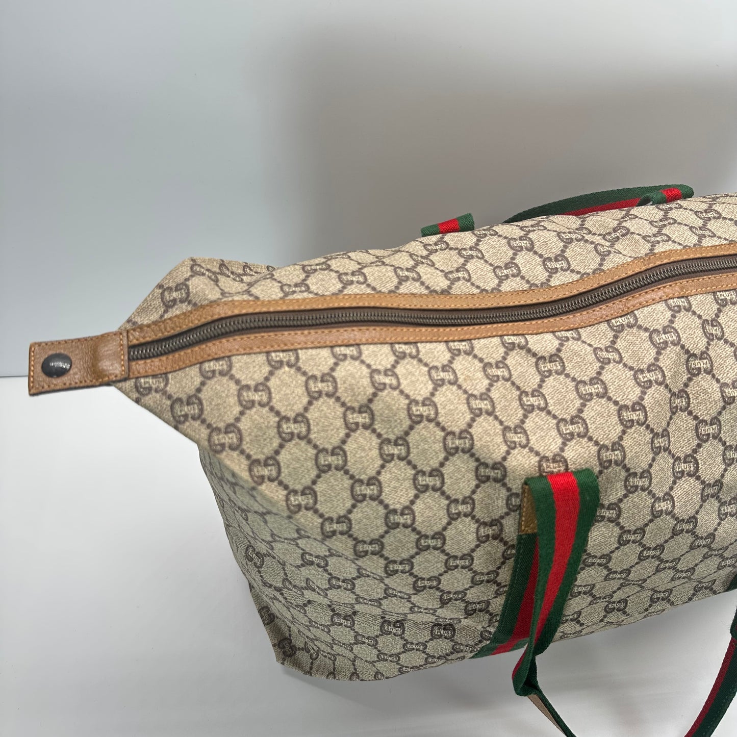 Authentic GUCCI GG Plus Jumbo Weekend Tote