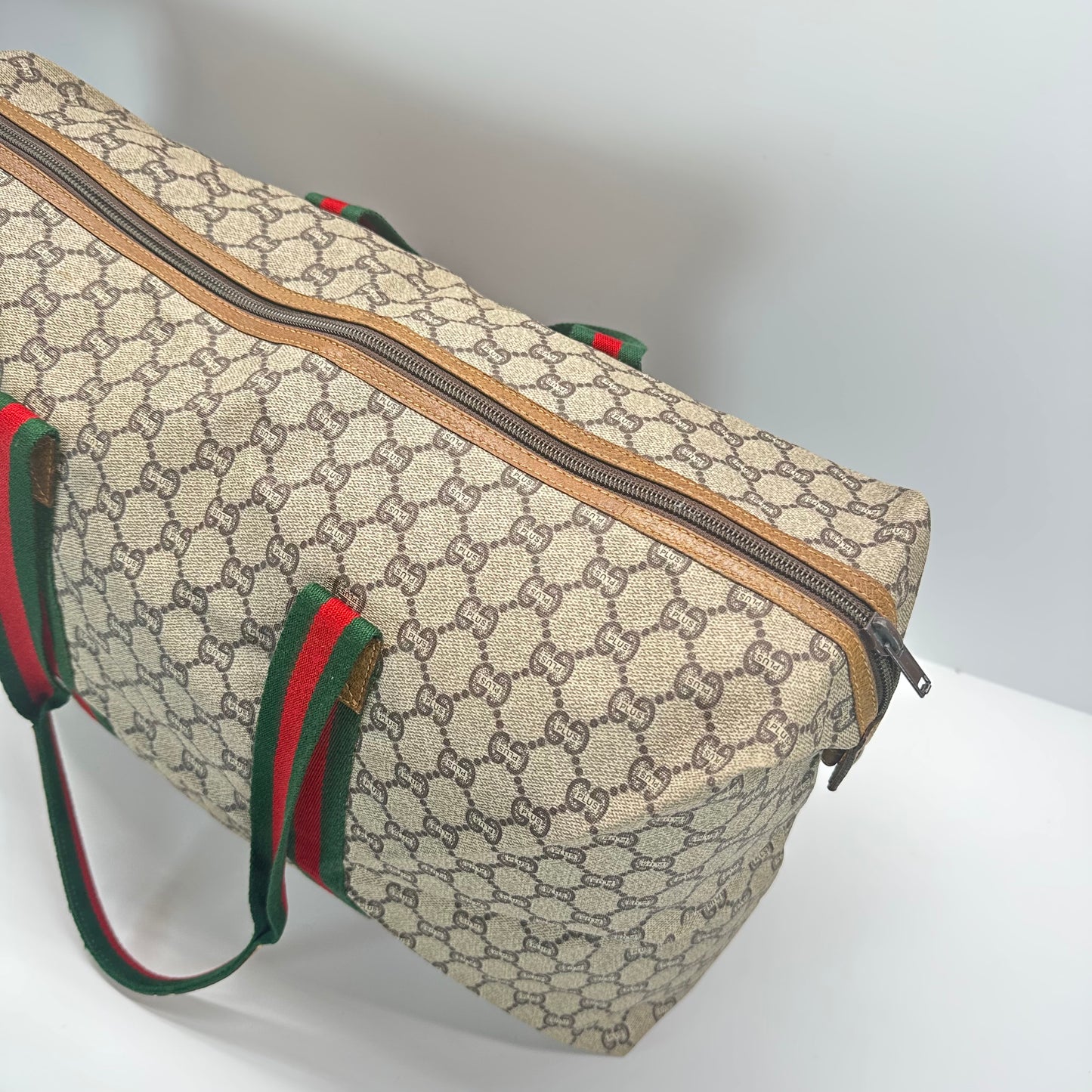 Authentic GUCCI GG Plus Jumbo Weekend Tote
