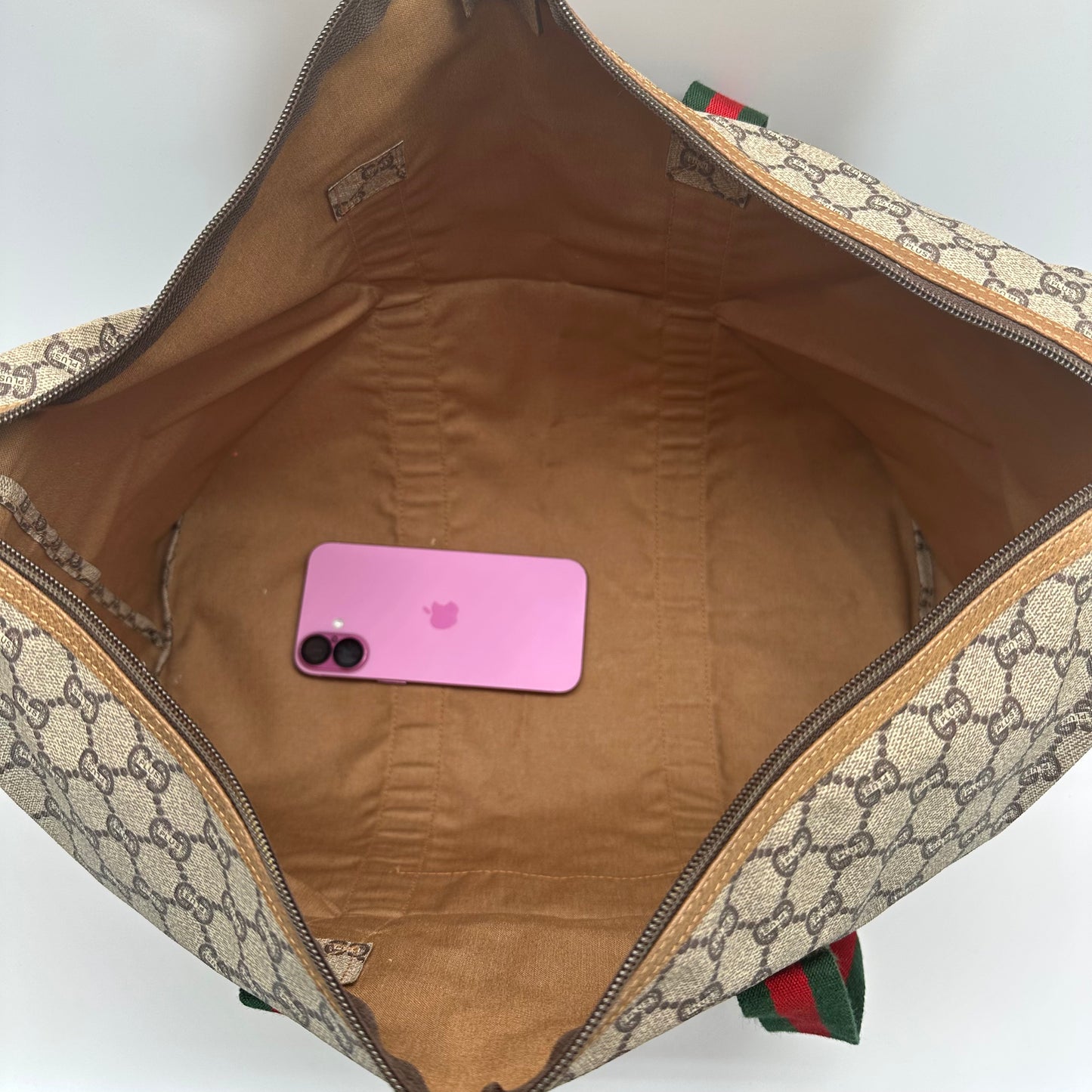 Authentic GUCCI GG Plus Jumbo Weekend Tote