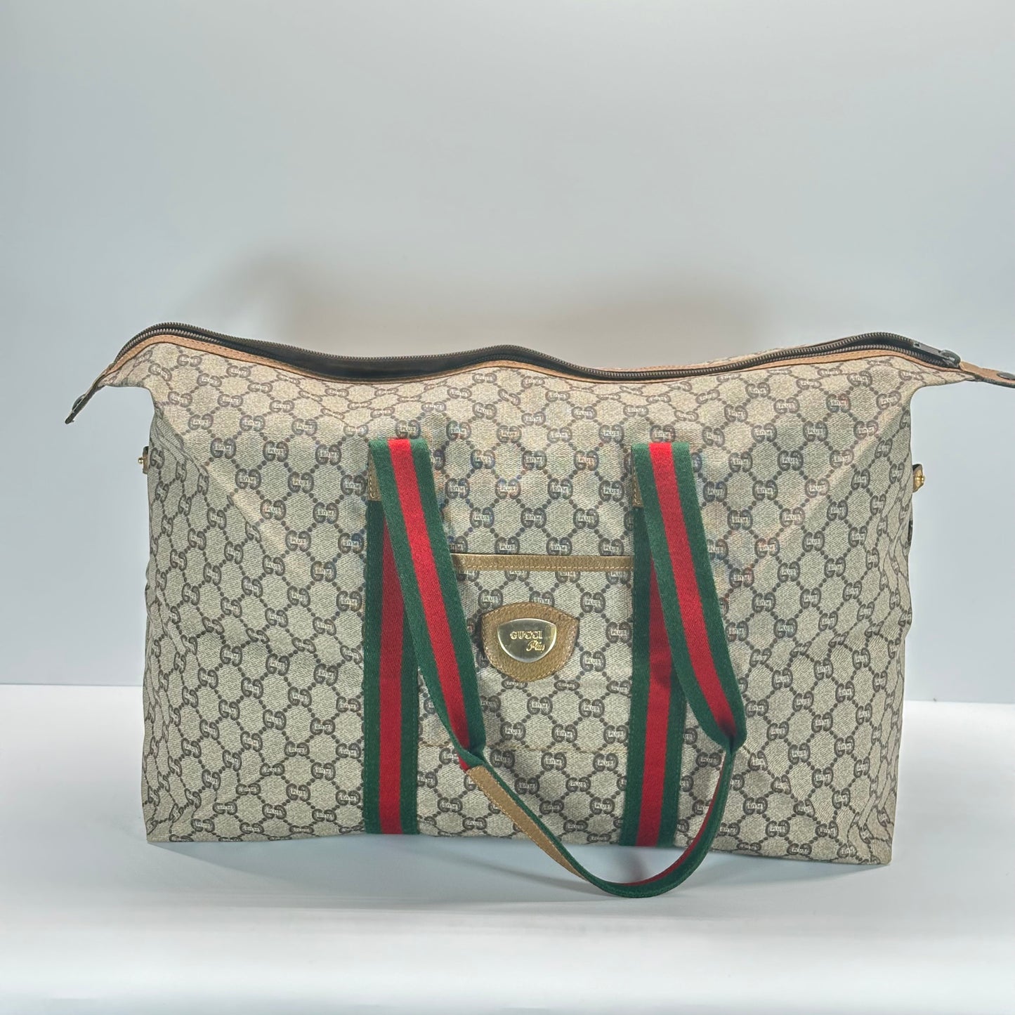 Authentic GUCCI GG Plus Jumbo Weekend Tote