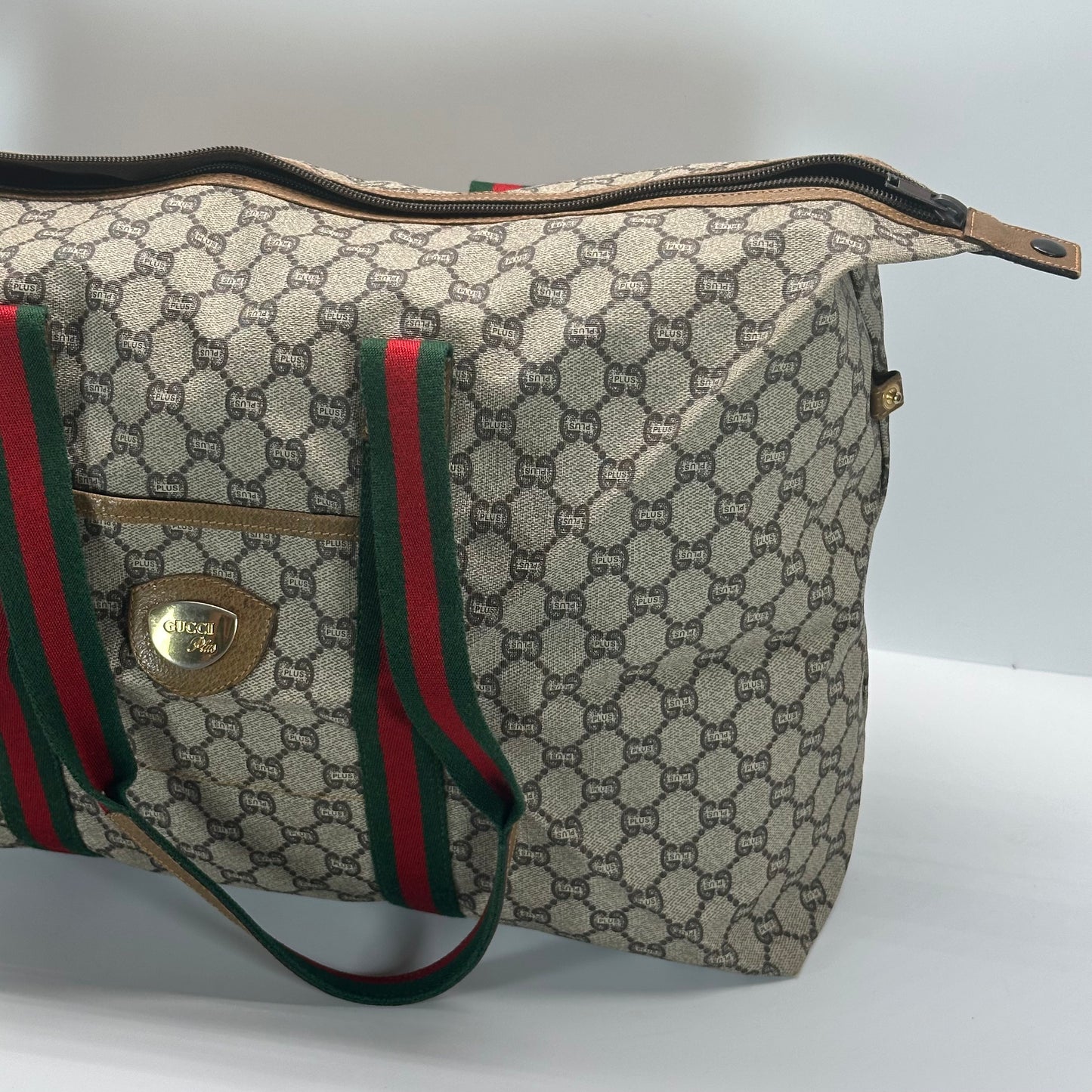 Authentic GUCCI GG Plus Jumbo Weekend Tote