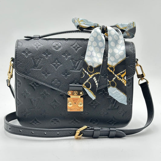 Authentic Louis Vuitton Pochette Métis Monogram Empreinte Black Crossbody