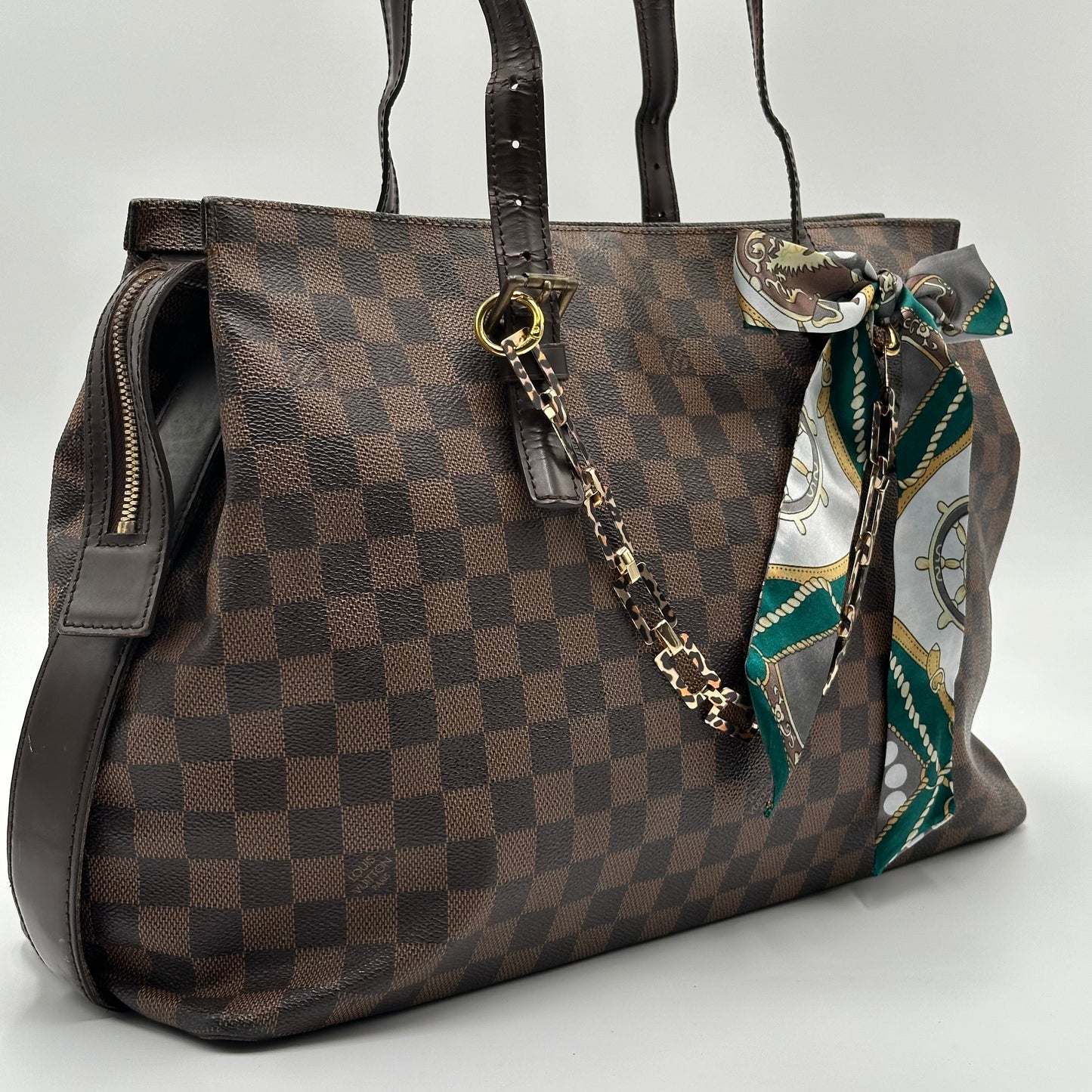 Authentic Louis Vuitton 2006 Damier Ebene Chelsea Tote