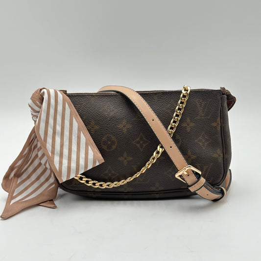 Authentic Louis Vuitton 2000 Monogram Pochette Accessoires Crossbody