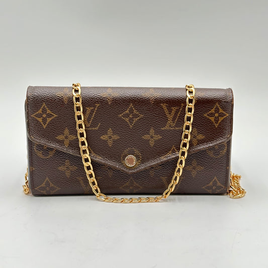 Authentic Louis Vuitton Monogram Sarah Wallet Crossbody