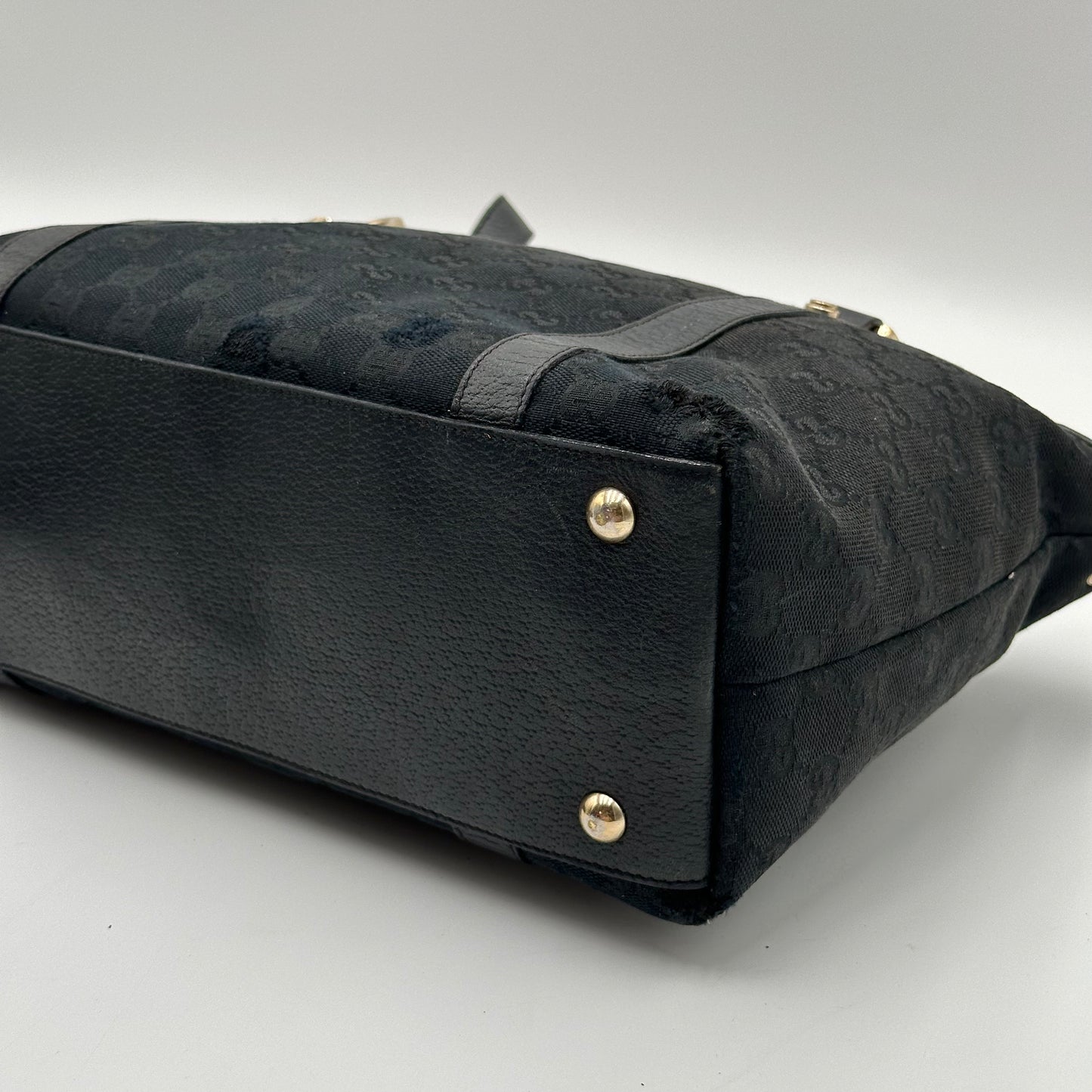Authentic GUCCI Black Abbey Tote Handbag