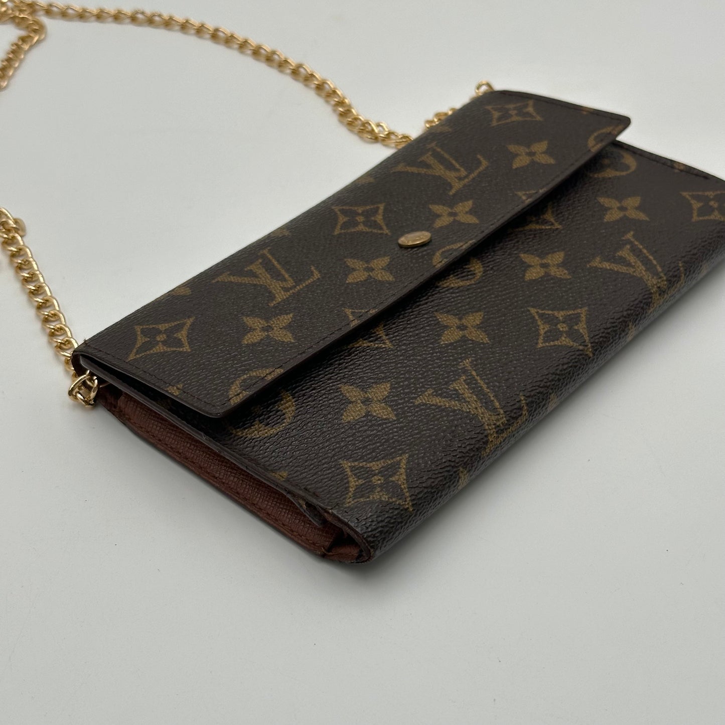 Authentic Louis Vuitton 1999 Monogram International Trifold Wallet Crossbody