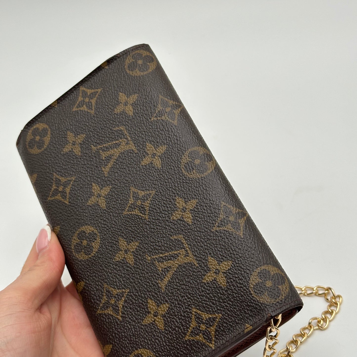 Authentic Louis Vuitton 1999 Monogram International Trifold Wallet Crossbody